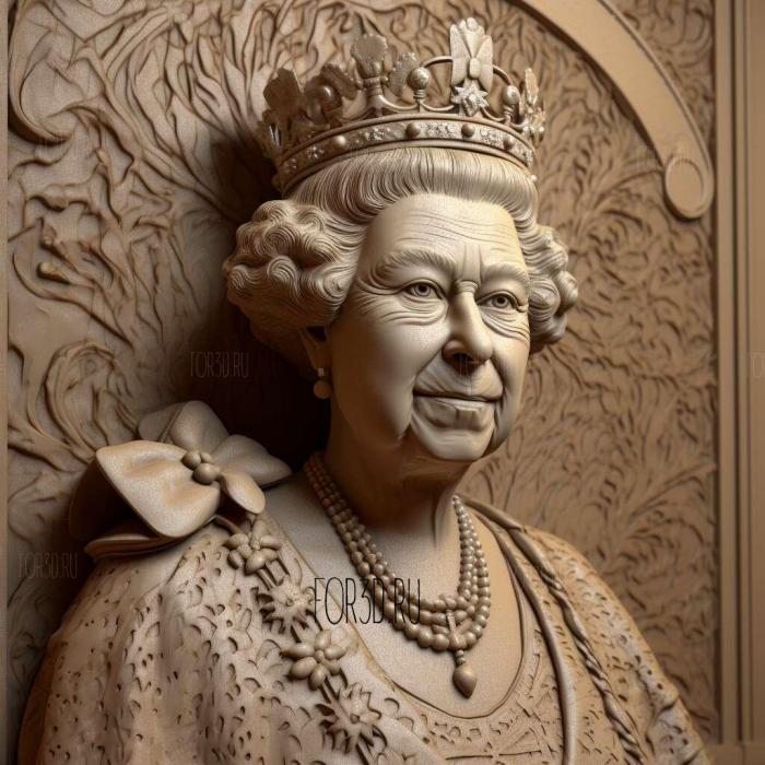 queen elizabeth 2 stl model for CNC